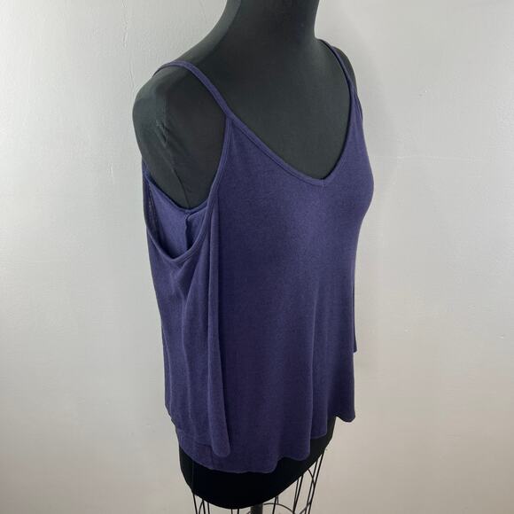 Bailey 44 Cold Shoulder Genie Top Purple Amethyst Bell Sleeves Top Size XS NEW - Picture 6 of 12